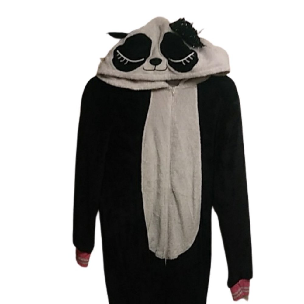 Vintage Secret Treasures Women's Panda Hooded Union Suit Size Large